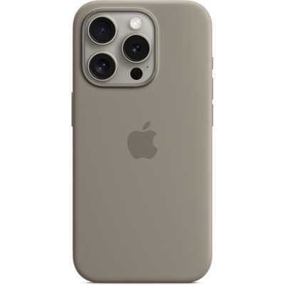 Silicone Backcover MagSafe voor de Apple iPhone 15 Pro - Clay Silicone Backcover MagSafe voor de Apple iPhone 15 Pro - Clay