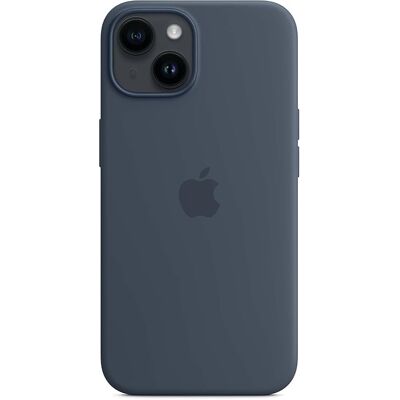 Silicone Backcover MagSafe voor de Apple iPhone 14 - Blauw Silicone Backcover MagSafe voor de Apple iPhone 14 - Blauw