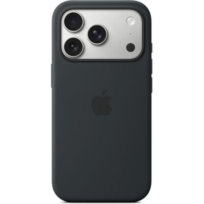 Siliconenhoesje met MagSafe voor de Apple iPhone 17 Pro - Zwart Siliconenhoesje met MagSafe voor de Apple iPhone 17 Pro - Zwart