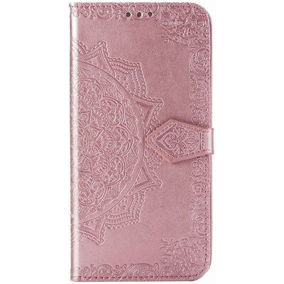 Smartphonehoesjes.nl Mandala Bookcase voor de Apple iPhone 12 (Pro) - Rosé Goud Smartphonehoesjes.nl Mandala Bookcase voor de Apple iPhone 12 (Pro) - Rosé Goud