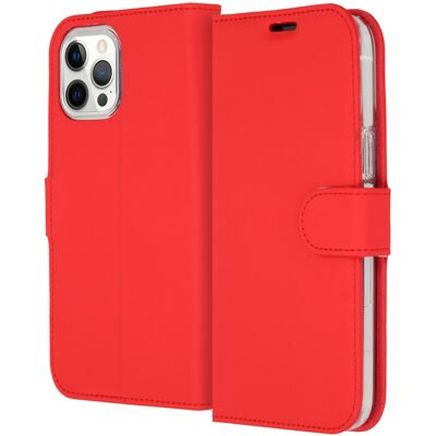 Accezz Wallet Softcase Bookcase voor de Apple iPhone 12 Pro Max - Rood Accezz Wallet Softcase Bookcase voor de Apple iPhone 12 Pro Max - Rood
