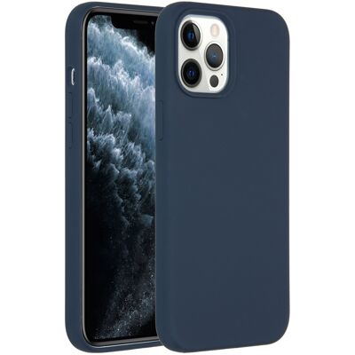 Accezz Liquid Silicone Backcover voor de Apple iPhone 12 Pro Max - Donkerblauw Accezz Liquid Silicone Backcover voor de Apple iPhone 12 Pro Max - Donkerblauw
