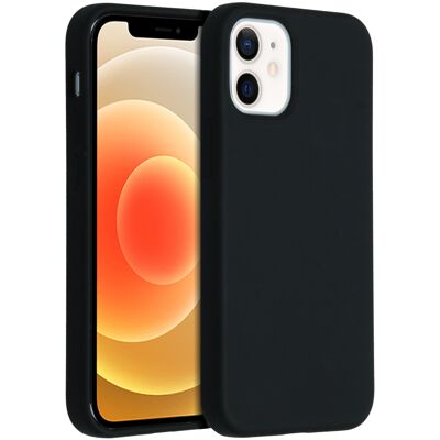 Accezz Liquid Silicone Backcover voor de Apple iPhone 12 Mini - Zwart Accezz Liquid Silicone Backcover voor de Apple iPhone 12 Mini - Zwart