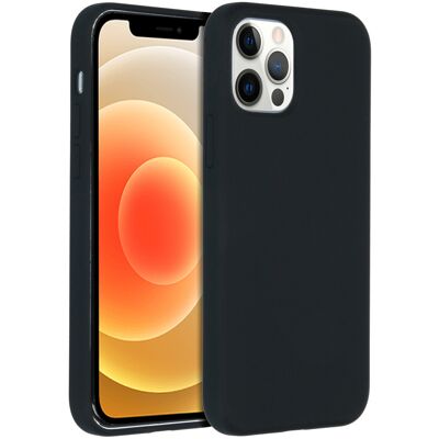 Accezz Liquid Silicone Backcover voor de Apple iPhone 12 Pro Max - Zwart Accezz Liquid Silicone Backcover voor de Apple iPhone 12 Pro Max - Zwart