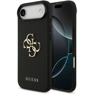 Guess Big 4G Logo Backcover Grained voor de Apple iPhone Air - Zwart Guess Big 4G Logo Backcover Grained voor de Apple iPhone Air - Zwart