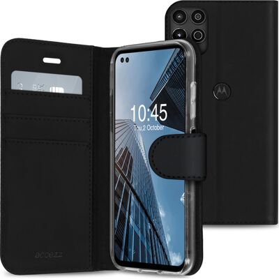 Accezz Wallet Softcase Bookcase voor de Motorola Moto G100 - Zwart Accezz Wallet Softcase Bookcase voor de Motorola Moto G100 - Zwart