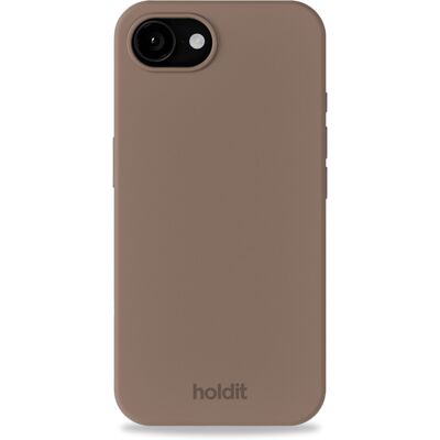 Holdit iPhone 16e Zachte Touch Siliconen Hoes - Mocha Bruin - Telefoonhoesje Holdit iPhone 16e Zachte Touch Siliconen Hoes - Mocha Bruin - Telefoonhoesje