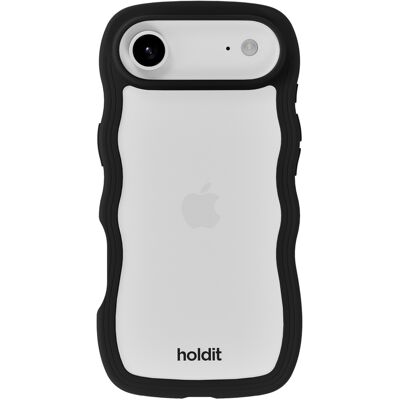 Holdit Wavy Case voor de Apple iPhone Air - Black / Transparent Holdit Wavy Case voor de Apple iPhone Air - Black / Transparent