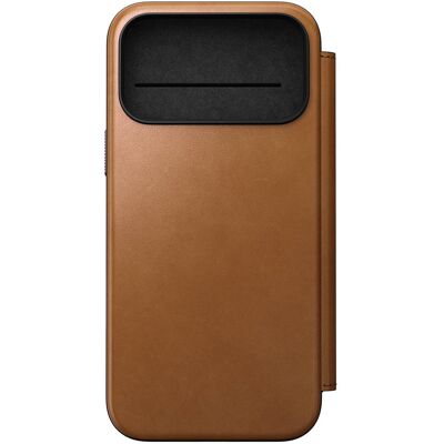 Nomad Modern Leather FolioBookcase voor de Apple iPhone 17 Pro Max - English Tan Nomad Modern Leather FolioBookcase voor de Apple iPhone 17 Pro Max - English Tan