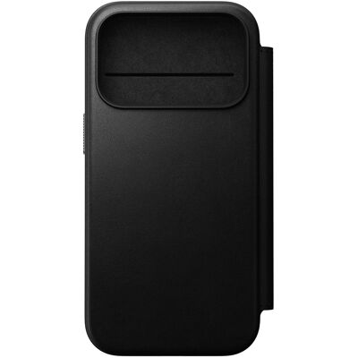 Nomad Modern Leather FolioBookcase voor de Apple iPhone 17 Pro - Zwart Nomad Modern Leather FolioBookcase voor de Apple iPhone 17 Pro - Zwart