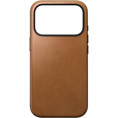 Nomad Modern Leather Case met MagSafe voor de Apple iPhone 17 Pro - English Tan Nomad Modern Leather Case met MagSafe voor de Apple iPhone 17 Pro - English Tan