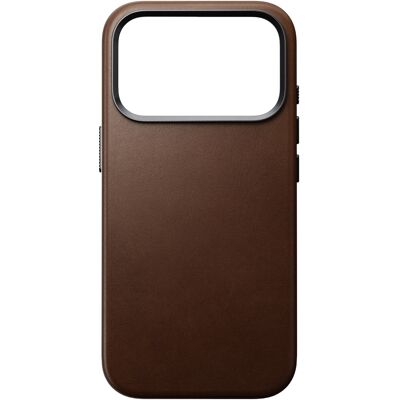 Nomad Traditional Leather Backcover met MagSafe voor de Apple iPhone 18 Pro / 17 Pro - Brown Nomad Traditional Leather Backcover met MagSafe voor de Apple iPhone 18 Pro / 17 Pro - Brown