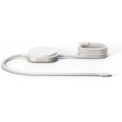 Zens Pro 2 USB-C Kabel met Draadloze Oplader voor telefoon / earbuds - MagSafe en Qi2 - Wit Zens Pro 2 USB-C Kabel met Draadloze Oplader voor telefoon / earbuds - MagSafe en Qi2 - Wit