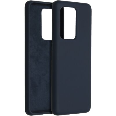 Accezz Liquid Silicone Backcover voor de Samsung Galaxy S20 Ultra - Donkerblauw Accezz Liquid Silicone Backcover voor de Samsung Galaxy S20 Ultra - Donkerblauw