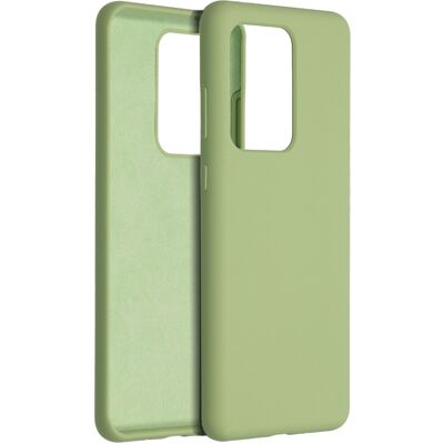 Accezz Liquid Silicone Backcover voor de Samsung Galaxy S20 Ultra - Groen Accezz Liquid Silicone Backcover voor de Samsung Galaxy S20 Ultra - Groen