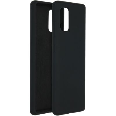 Accezz Liquid Silicone Backcover voor de Samsung Galaxy A41 - Zwart Accezz Liquid Silicone Backcover voor de Samsung Galaxy A41 - Zwart