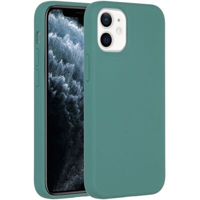 Accezz Liquid Silicone Backcover voor de Apple iPhone 12 Mini - Donkergroen Accezz Liquid Silicone Backcover voor de Apple iPhone 12 Mini - Donkergroen