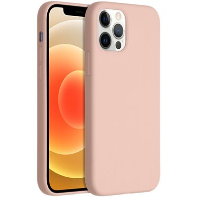 Accezz Liquid Silicone Backcover voor de Apple iPhone 12 (Pro) - Roze Accezz Liquid Silicone Backcover voor de Apple iPhone 12 (Pro) - Roze