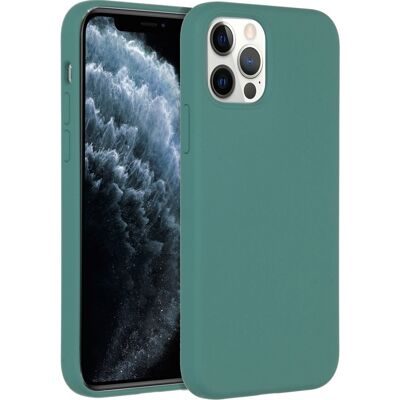 Accezz Liquid Silicone Backcover voor de Apple iPhone 12 (Pro) - Donkergroen Accezz Liquid Silicone Backcover voor de Apple iPhone 12 (Pro) - Donkergroen
