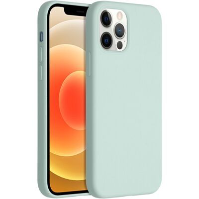 Accezz Liquid Silicone Backcover voor de Apple iPhone 12 (Pro) - Sky Blue Accezz Liquid Silicone Backcover voor de Apple iPhone 12 (Pro) - Sky Blue