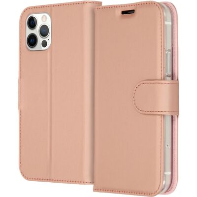 Accezz Wallet Softcase Bookcase voor de Apple iPhone 12 (Pro) - Rosé Goud Accezz Wallet Softcase Bookcase voor de Apple iPhone 12 (Pro) - Rosé Goud