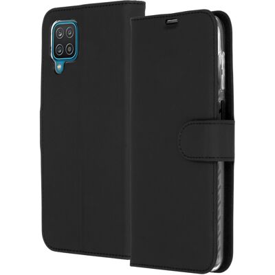 Accezz Wallet Softcase Bookcase voor de Samsung Galaxy A12 - Zwart Accezz Wallet Softcase Bookcase voor de Samsung Galaxy A12 - Zwart
