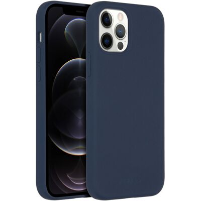 Accezz Liquid Silicone Backcover met MagSafe voor de Apple iPhone 12 (Pro) - Donkerblauw Accezz Liquid Silicone Backcover met MagSafe voor de Apple iPhone 12 (Pro) - Donkerblauw