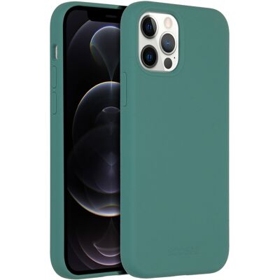 Accezz Liquid Silicone Backcover met MagSafe voor de Apple iPhone 12 (Pro) - Donkergroen Accezz Liquid Silicone Backcover met MagSafe voor de Apple iPhone 12 (Pro) - Donkergroen