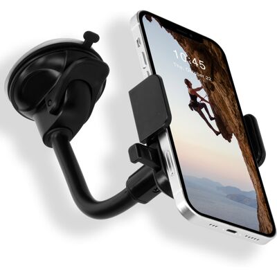 Accezz Telefoonhouder auto - Universeel - Voorruit - Zwart Accezz Telefoonhouder auto - Universeel - Voorruit - Zwart