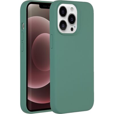 Accezz Liquid Silicone Backcover voor de Apple iPhone 13 Pro Max - Donkergroen Accezz Liquid Silicone Backcover voor de Apple iPhone 13 Pro Max - Donkergroen