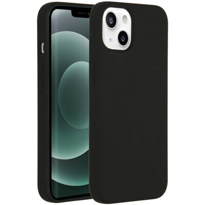 Accezz Liquid Silicone Backcover voor de Apple iPhone 13 Mini - Zwart Accezz Liquid Silicone Backcover voor de Apple iPhone 13 Mini - Zwart