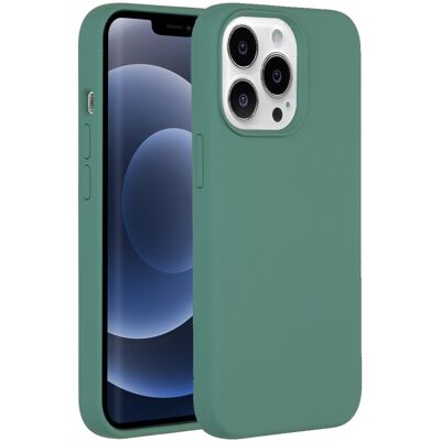 Accezz Liquid Silicone Backcover met MagSafe voor de Apple iPhone 13 Pro - Donkergroen Accezz Liquid Silicone Backcover met MagSafe voor de Apple iPhone 13 Pro - Donkergroen