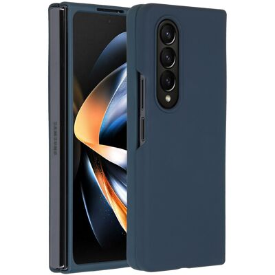 Accezz Liquid Silicone Backcover voor de Samsung Galaxy Z Fold 4 - Donkerblauw Accezz Liquid Silicone Backcover voor de Samsung Galaxy Z Fold 4 - Donkerblauw