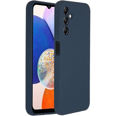 Accezz Liquid Silicone Backcover voor de Samsung Galaxy A14 (5G) - Donkerblauw Accezz Liquid Silicone Backcover voor de Samsung Galaxy A14 (5G) - Donkerblauw
