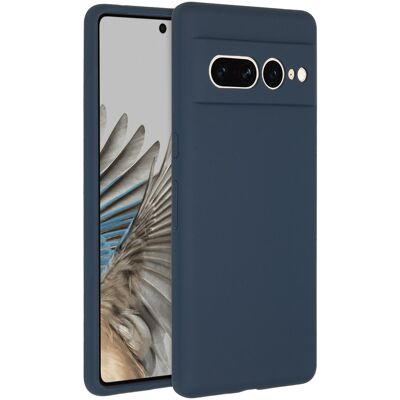 Accezz Liquid Silicone Backcover voor de Google Pixel 7 Pro - Donkerblauw Accezz Liquid Silicone Backcover voor de Google Pixel 7 Pro - Donkerblauw