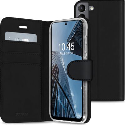 Accezz Wallet Softcase Bookcase voor de Samsung Galaxy S21 FE - Zwart Accezz Wallet Softcase Bookcase voor de Samsung Galaxy S21 FE - Zwart