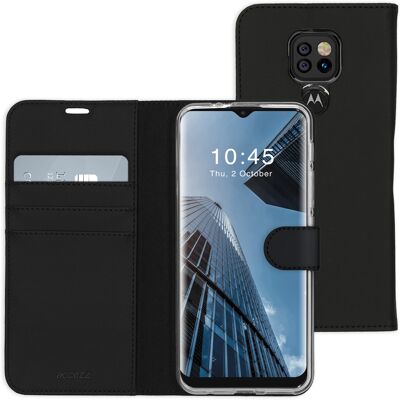 Accezz Wallet Softcase Bookcase voor de Motorola Moto E7 Plus / G9 Play - Zwart Accezz Wallet Softcase Bookcase voor de Motorola Moto E7 Plus / G9 Play - Zwart