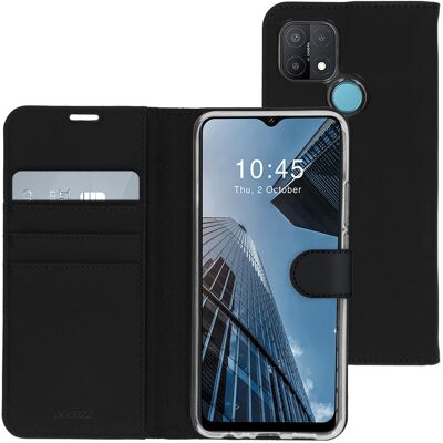 Accezz Wallet Softcase Bookcase voor de Oppo A15 - Zwart Accezz Wallet Softcase Bookcase voor de Oppo A15 - Zwart
