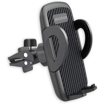 imoshion Telefoonhouder auto - Verstelbaar - Universeel - Carbon - Ventilatierooster - Zwart imoshion Telefoonhouder auto - Verstelbaar - Universeel - Carbon - Ventilatierooster - Zwart