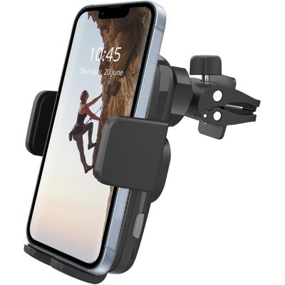 Accezz Telefoonhouder auto - Draadloze oplader - Ventilatierooster - Zwart Accezz Telefoonhouder auto - Draadloze oplader - Ventilatierooster - Zwart