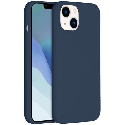 Accezz Liquid Silicone Backcover voor de Apple iPhone 14 / 13 - Donkerblauw Accezz Liquid Silicone Backcover voor de Apple iPhone 14 / 13 - Donkerblauw