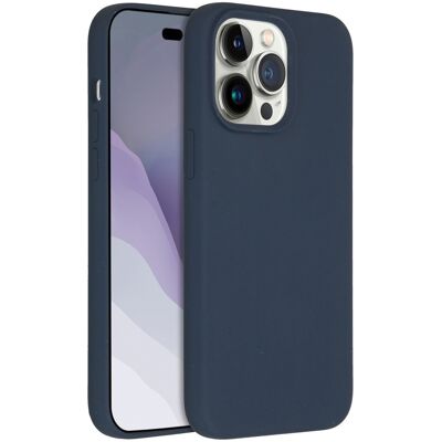 Accezz Liquid Silicone Backcover voor de Apple iPhone 14 Pro Max - Donkerblauw Accezz Liquid Silicone Backcover voor de Apple iPhone 14 Pro Max - Donkerblauw