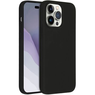 Accezz Liquid Silicone Backcover voor de Apple iPhone 14 Pro Max - Zwart Accezz Liquid Silicone Backcover voor de Apple iPhone 14 Pro Max - Zwart