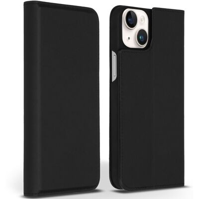 Accezz Premium Leather Slim Bookcase voor de Apple iPhone 14 Plus - Zwart Accezz Premium Leather Slim Bookcase voor de Apple iPhone 14 Plus - Zwart
