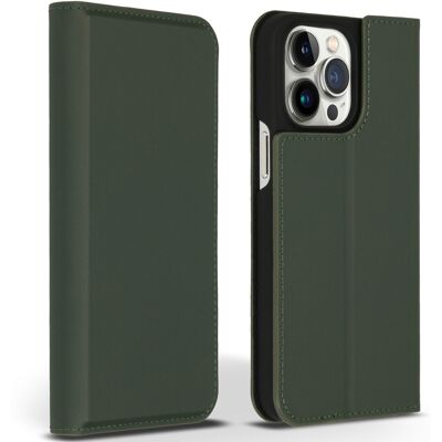 Accezz Premium Leather Slim Bookcase voor de Apple iPhone 14 Pro Max - Groen Accezz Premium Leather Slim Bookcase voor de Apple iPhone 14 Pro Max - Groen