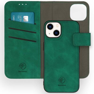 imoshion Uitneembare 2-in-1 Luxe Bookcase voor de Apple iPhone 14 - Donkergroen imoshion Uitneembare 2-in-1 Luxe Bookcase voor de Apple iPhone 14 - Donkergroen
