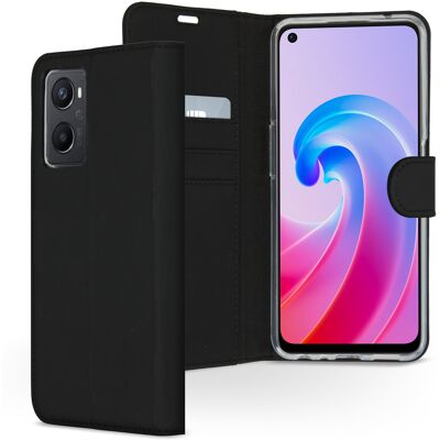 Accezz Wallet Softcase Bookcase voor de Oppo A96 5G - Zwart Accezz Wallet Softcase Bookcase voor de Oppo A96 5G - Zwart