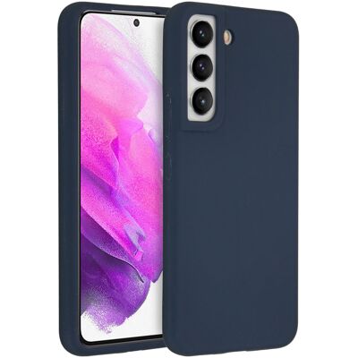 Accezz Liquid Silicone Backcover voor de Samsung Galaxy S22 - Donkerblauw Accezz Liquid Silicone Backcover voor de Samsung Galaxy S22 - Donkerblauw