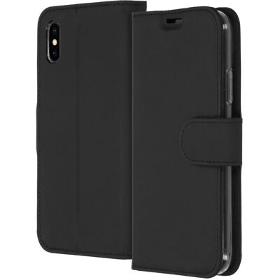 Accezz Wallet Softcase Bookcase voor de Apple iPhone X / Xs - Zwart Accezz Wallet Softcase Bookcase voor de Apple iPhone X / Xs - Zwart