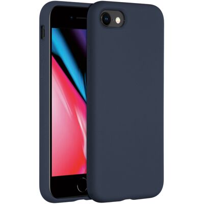 Accezz Liquid Silicone Backcover voor de Apple iPhone SE (2022 / 2020) / 8 / 7 - Donkerblauw Accezz Liquid Silicone Backcover voor de Apple iPhone SE (2022 / 2020) / 8 / 7 - Donkerblauw